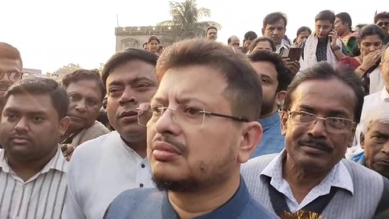 MP Ritabrata Banerjee joined the Hooghly District Trinamool Workers Organizations rally in Tribeni Kalitala Hooghly