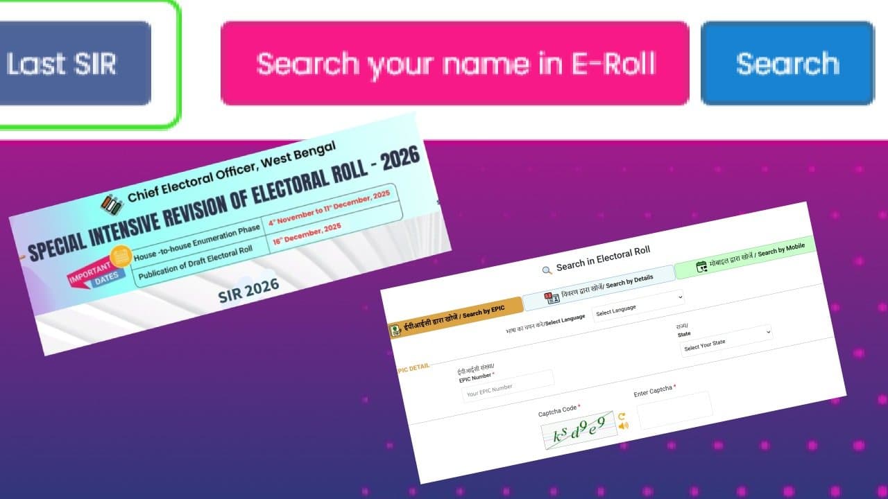 SIR Draft List: how to search your name in draft voter list all you need to know 