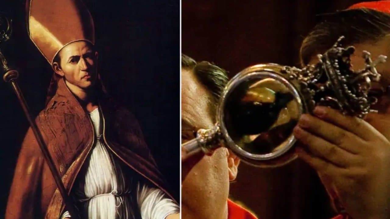 Dried blood of a saint who died in 305 AD turned into liquid at a church in Naples