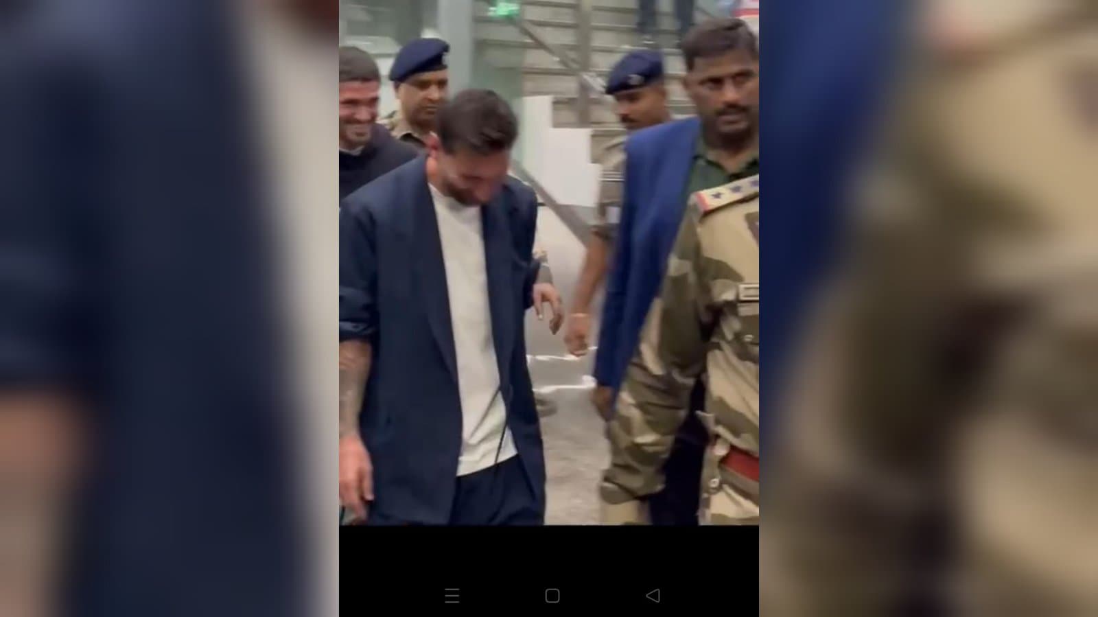 Messi lands in Kolkata at 2.30am-supporters gather outside airport to have a glimpse of the football star
