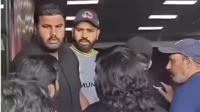 Fans swarm Rohit Sharma after nets in Jaipur-security steps in 