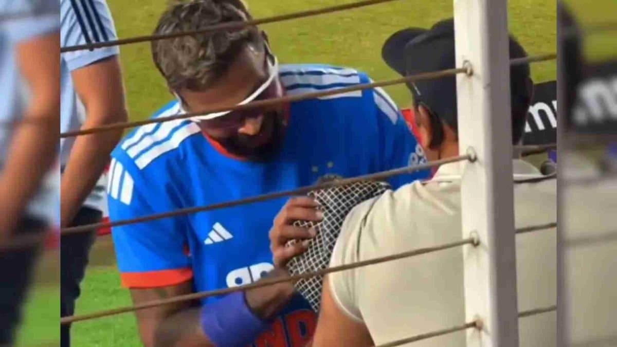 Hardik Pandyas six hits cameraman during 5th South Africa T20 match against India 
