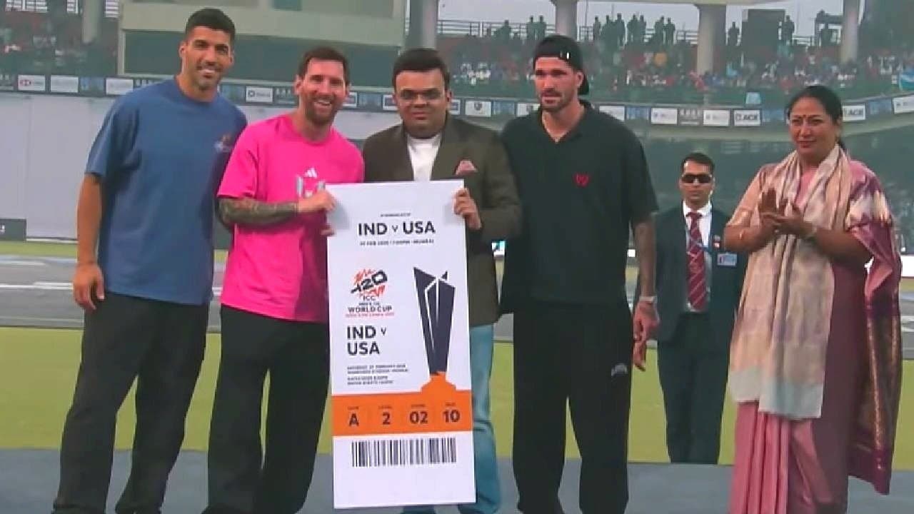 Jay Shah gifts Lionel Messi ticket to T20 World Cup 2026 