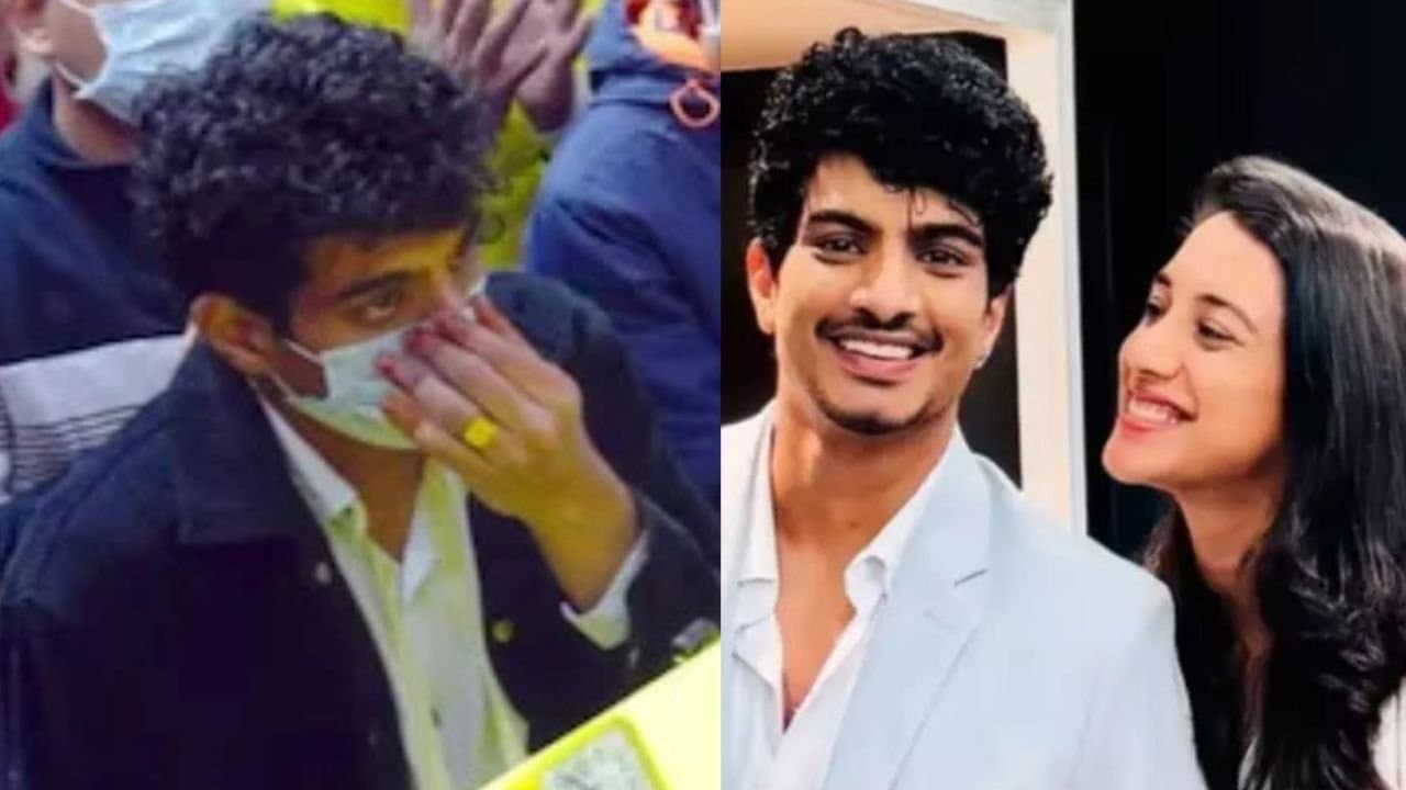 Palash Muchhal Visits Premanand Maharajs Ashram After Wedding With Smriti Mandhana Postponed