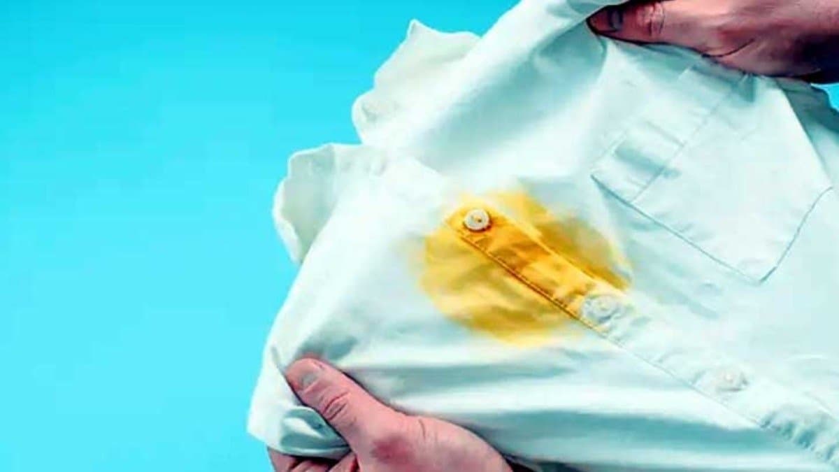 These Homely Tricks help to remove yellow stain from clothes