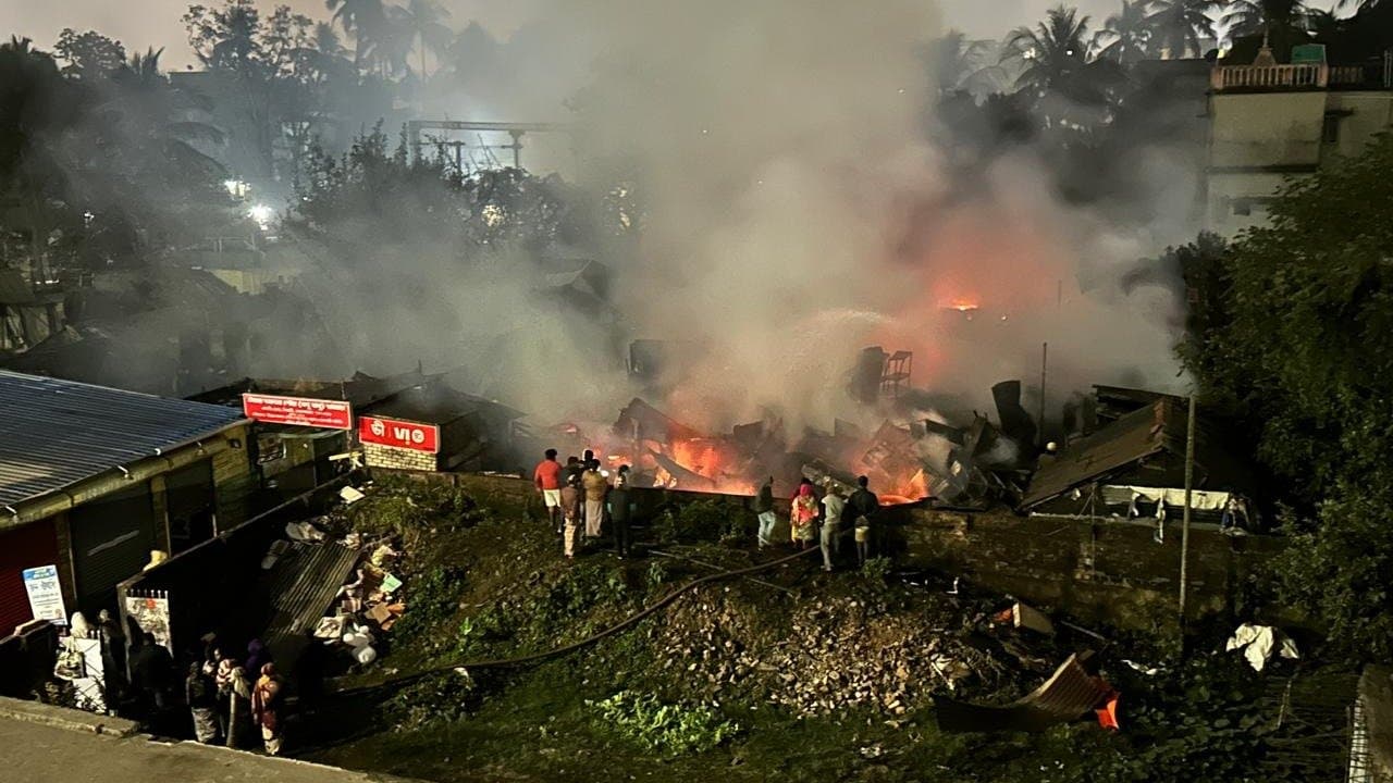 Fire Incident at Birati Jodu Babur Bazar 