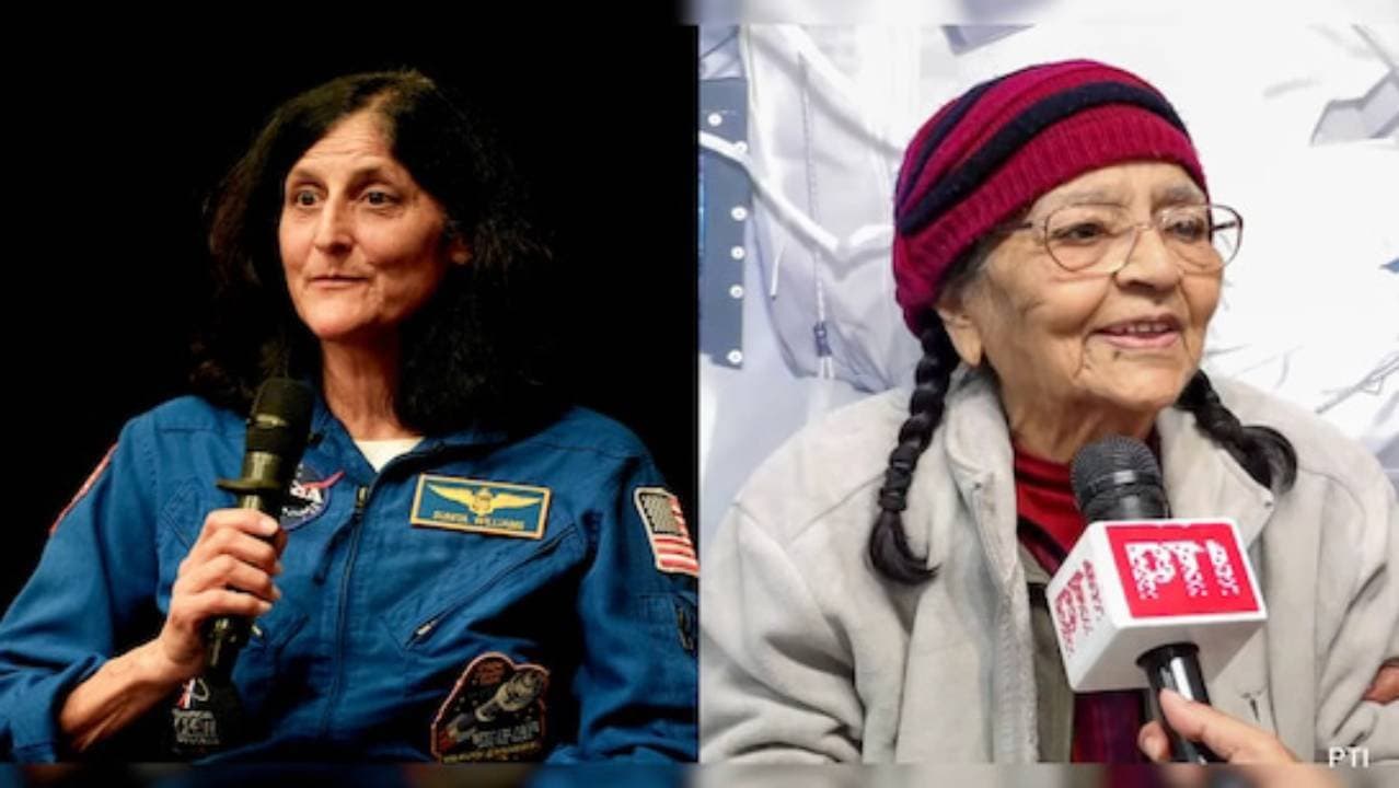 Sunita Williams Meets Kalpana Chawlas Mother Sister During Delhi Visit 