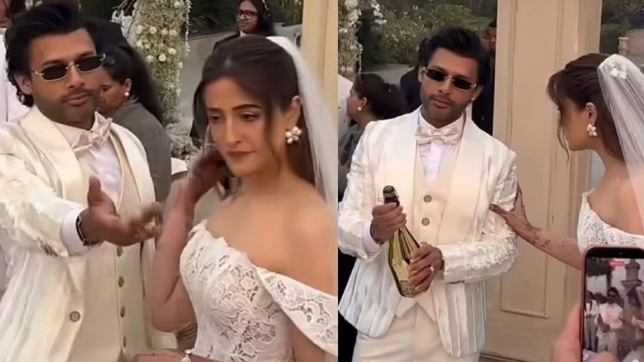 Nupur Sanon Marries Stebin Ben In A Dreamy Lace Gown At Udaipur Christian Wedding