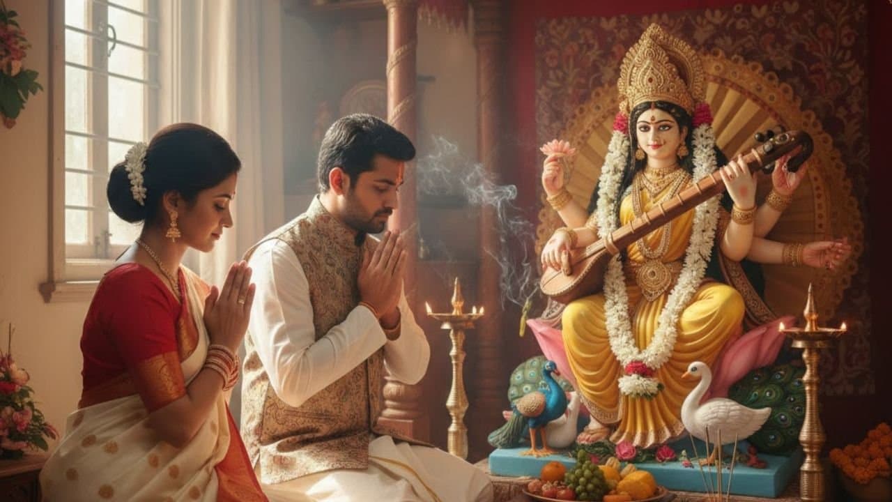 Saraswati Puja 9 remedies for Basant Panchami 2026
