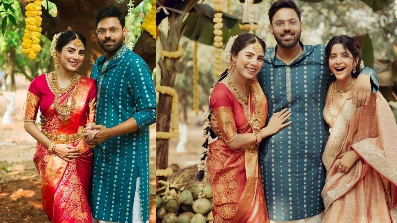 Debchandrima Singha Roy shares photos from Adrija Roys engagement