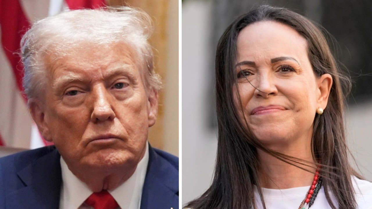 He deserves it Maria Machado offers to share her noble prize with US president Donald Trump