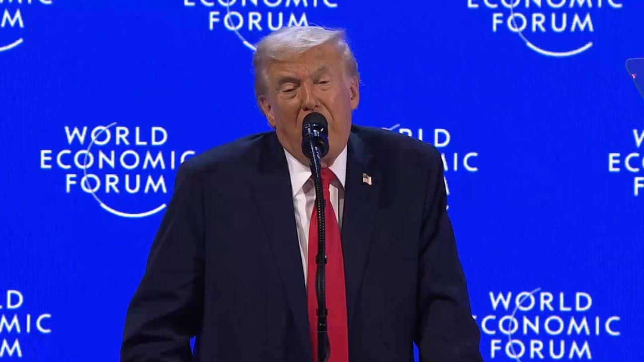 Greenland is our territory said US president Donald Trump at WEF 2026