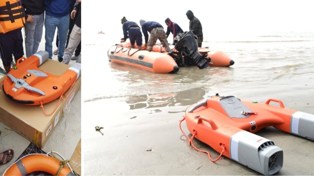 Gangasagar Mela 2026: special water drone will be used for safety of pilgrims