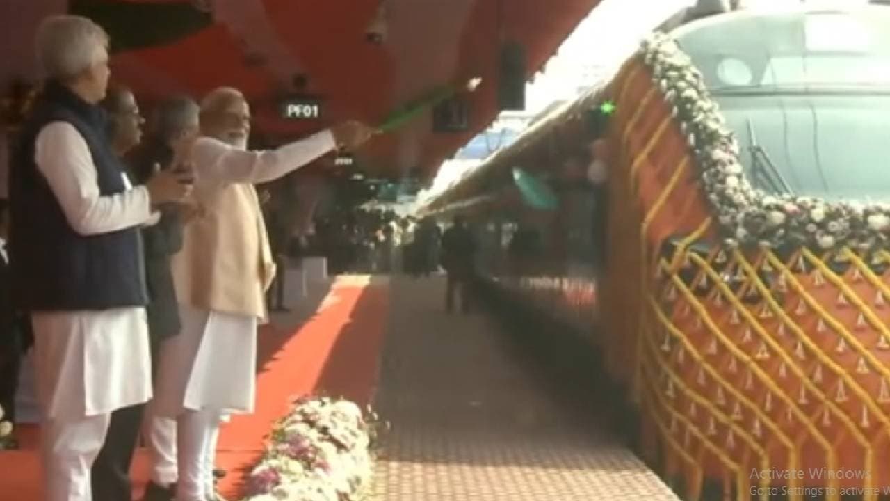 PM Narendra Modi flagged off India first Vande Bharat Sleeper Train