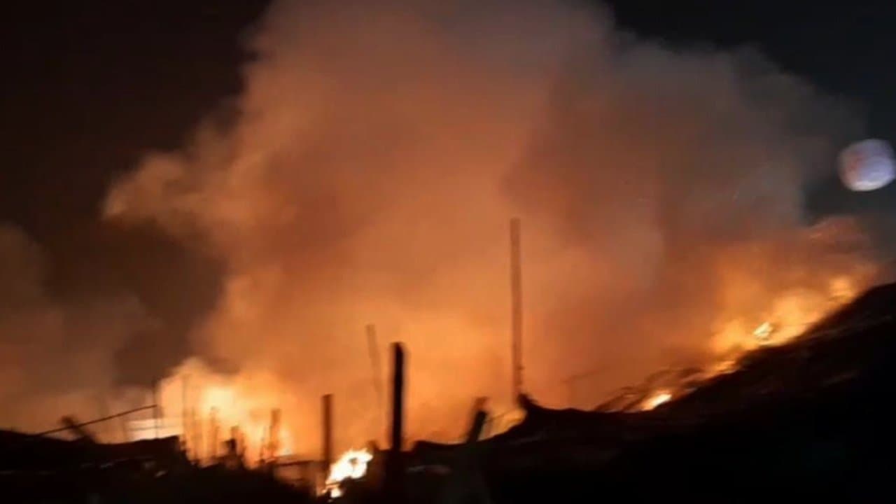 Gangasagar Fire Incident fire broke out at temporary shades at gangasagar