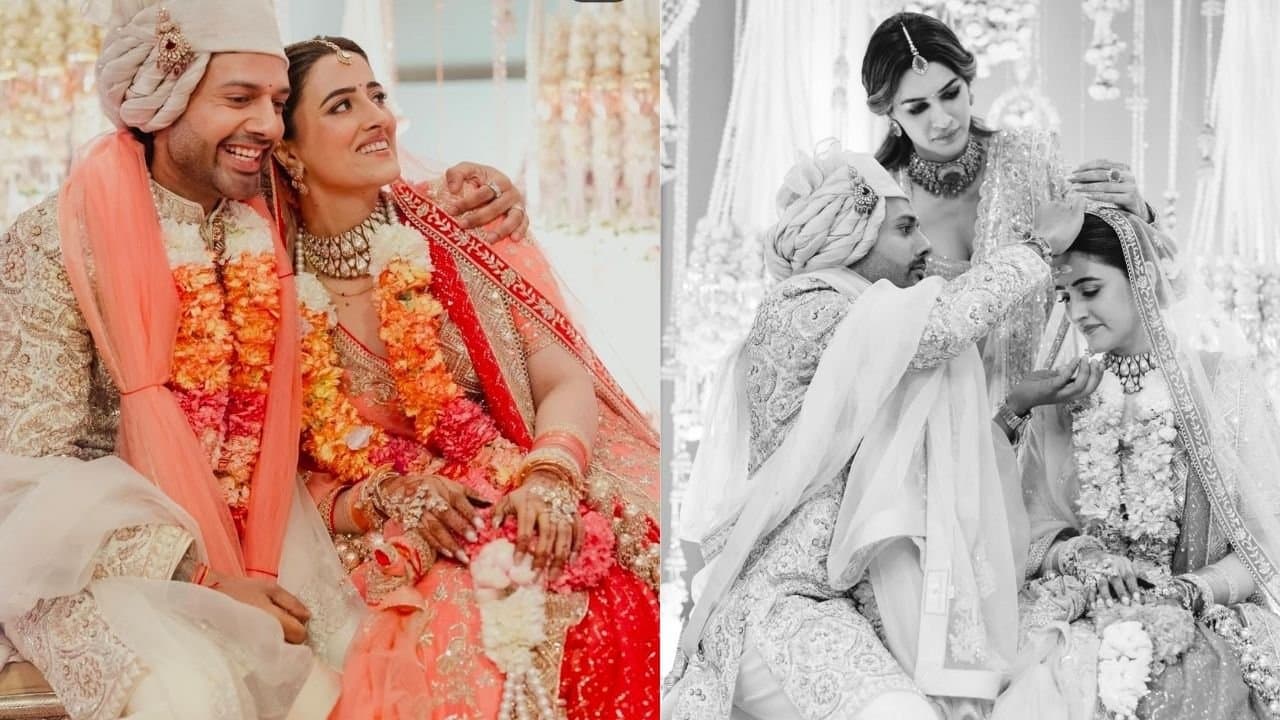 Kriti Sanon sister Nupur Sanon tied knot with long time beau Stebin Ben following Hindu rituals 