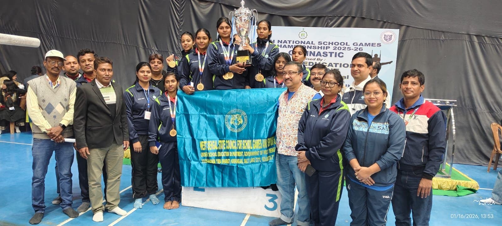 U19 Bengal Girls team become Champion in National School Gymnastic Games 