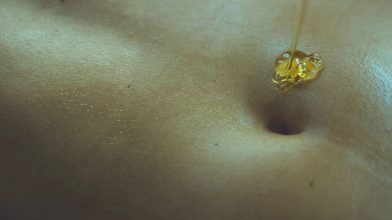 massaging with ghee provides maximum benefits when applied to the navel and feet
