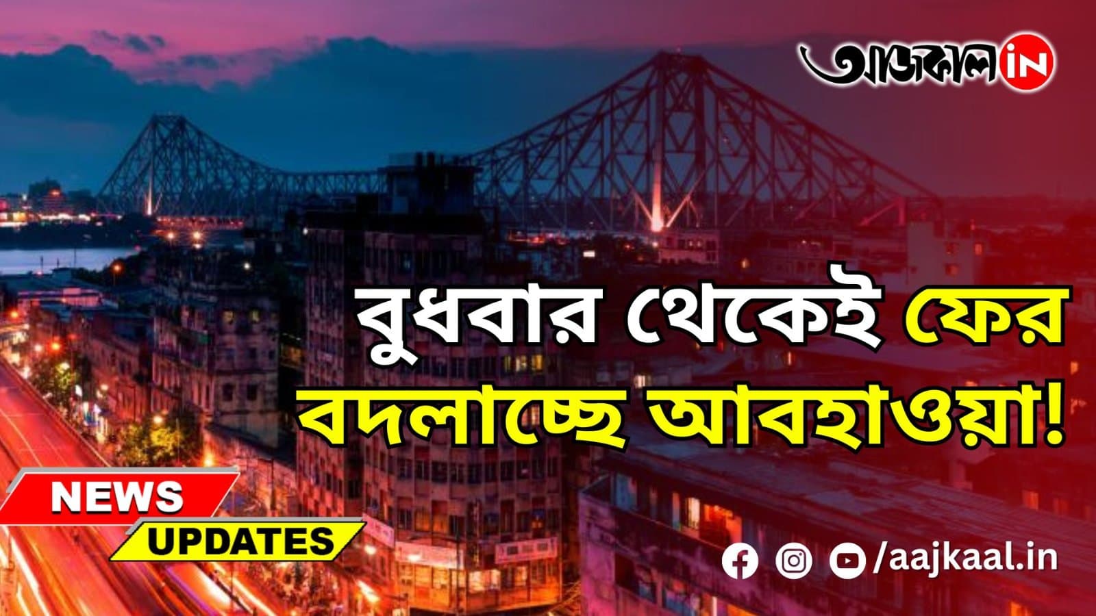 বুধবার থেকেই ফের বদলাচ্ছে আবহাওয়া!