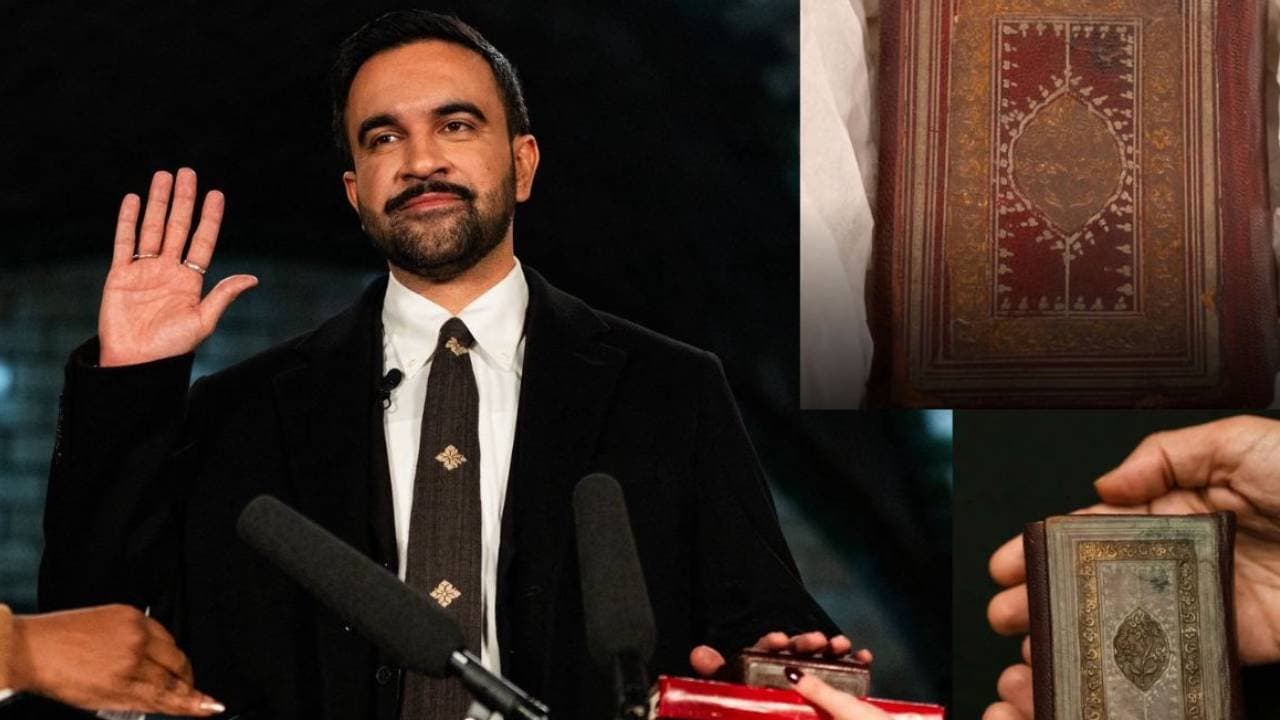 Zohran Mamdani takes oath in quran sparks debate