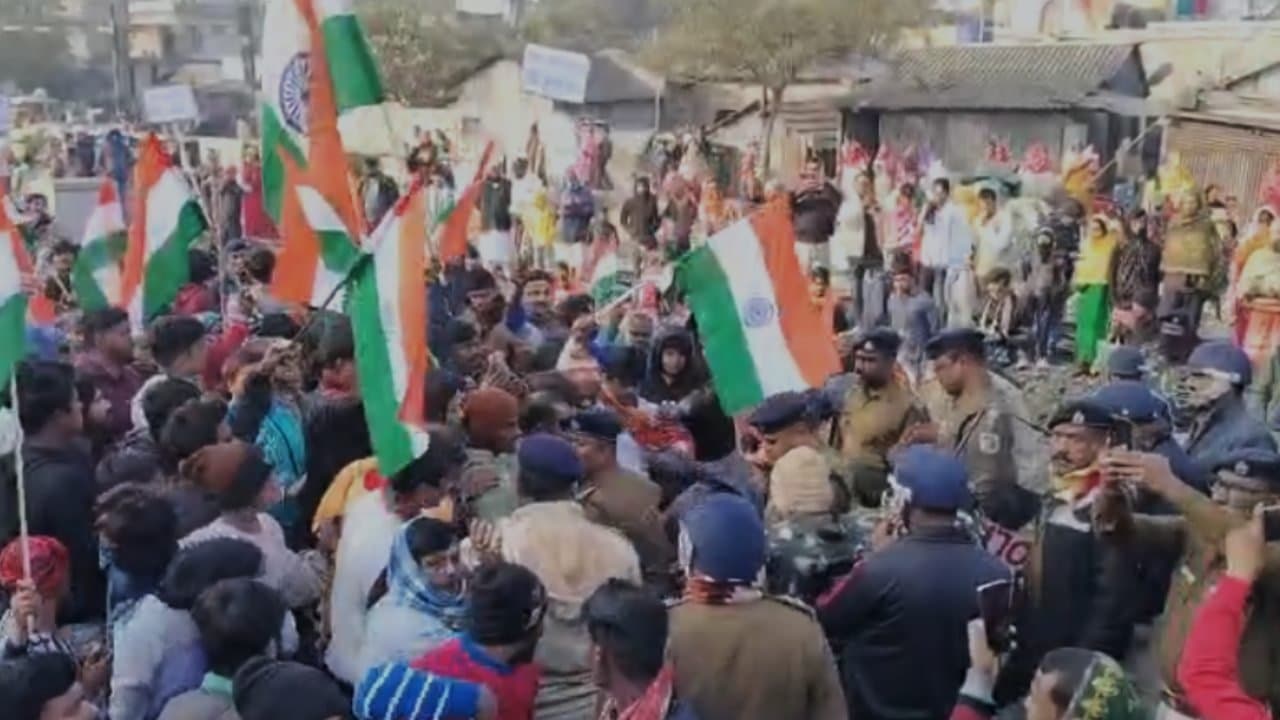 SIR In West Bengal protest at Samudragarh on SIR Issue