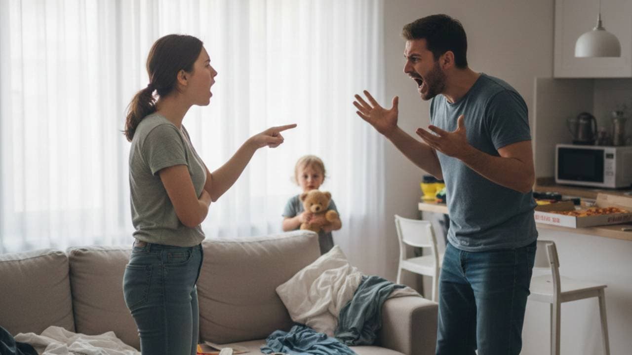 Wife discovers husband has another secret account