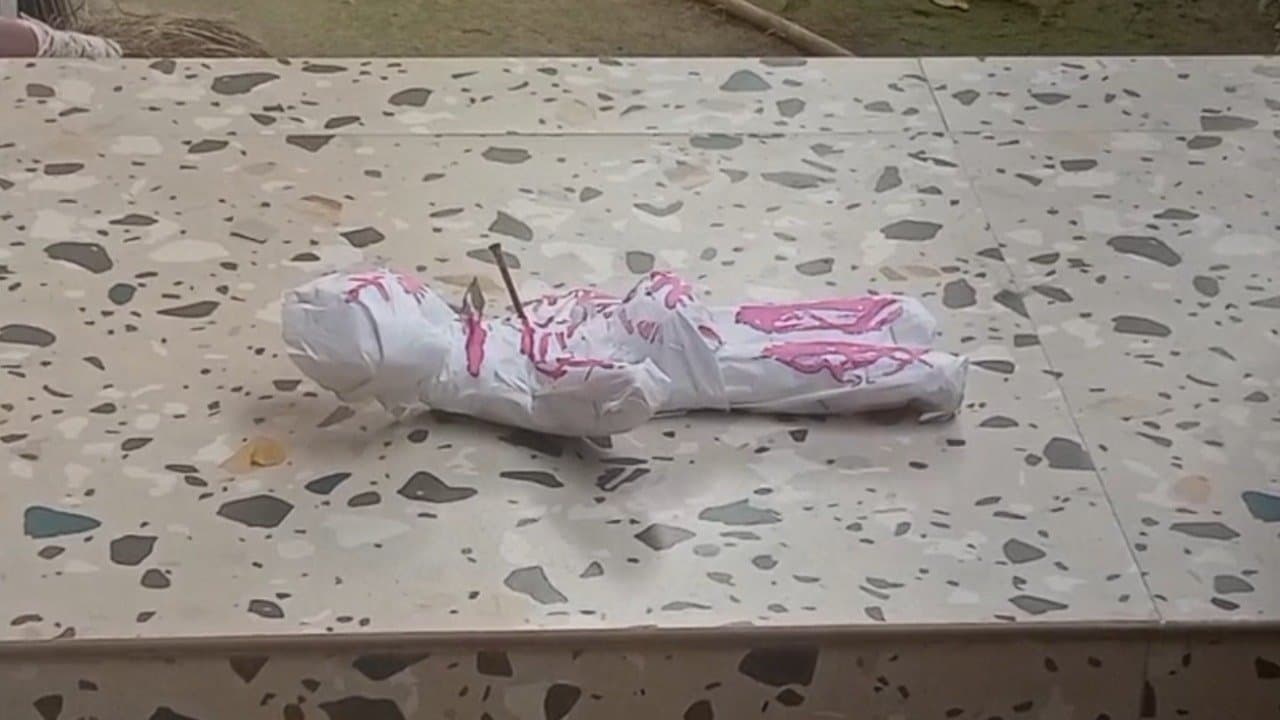 Mysterious doll recovered in front of BJP leader's house in Nadia