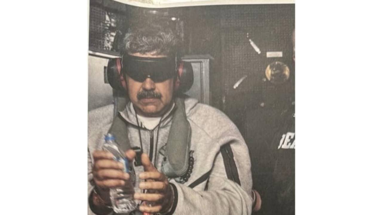 Trump Releases First Picture Of Nicolas Maduro On Board US Warship