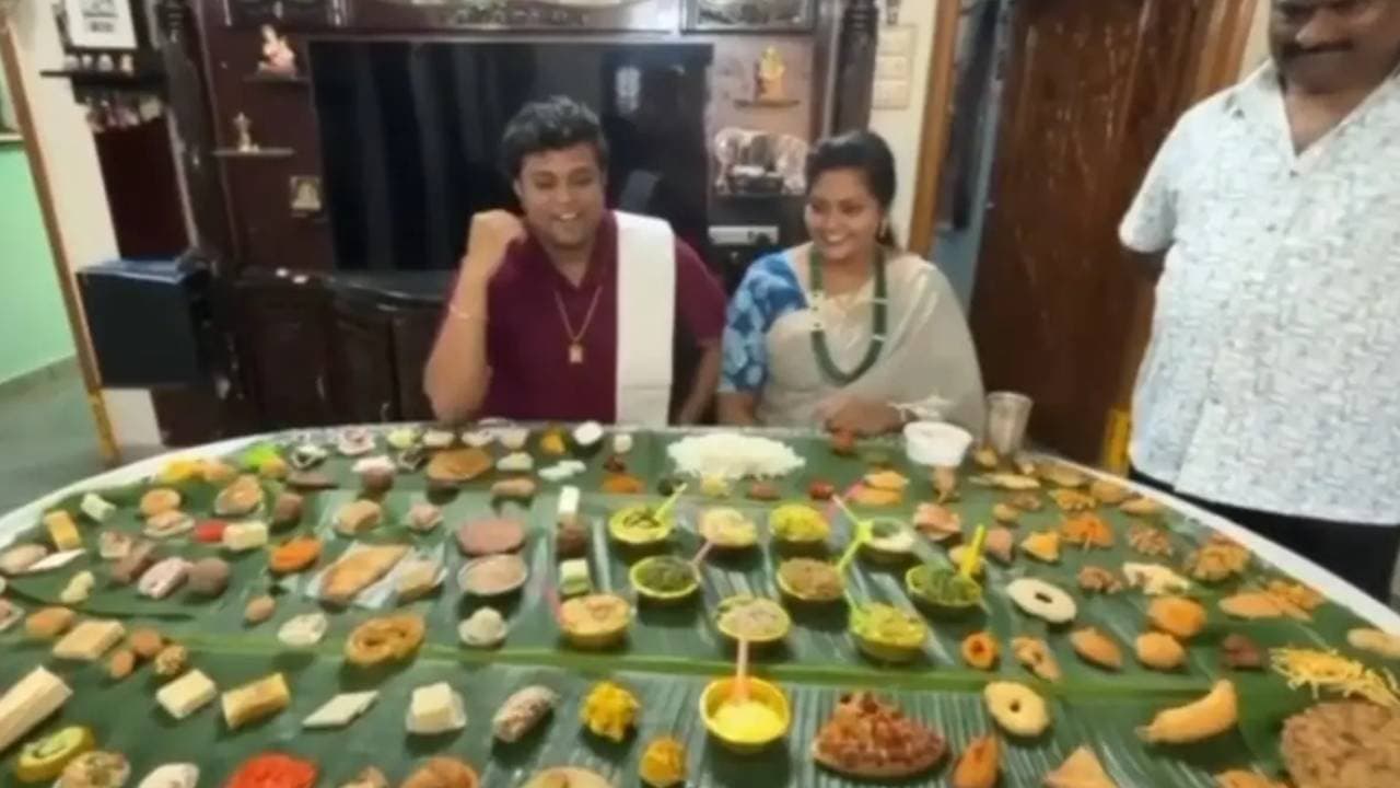 Family makes 1374 Dishes To Welcome Son-In-Law On