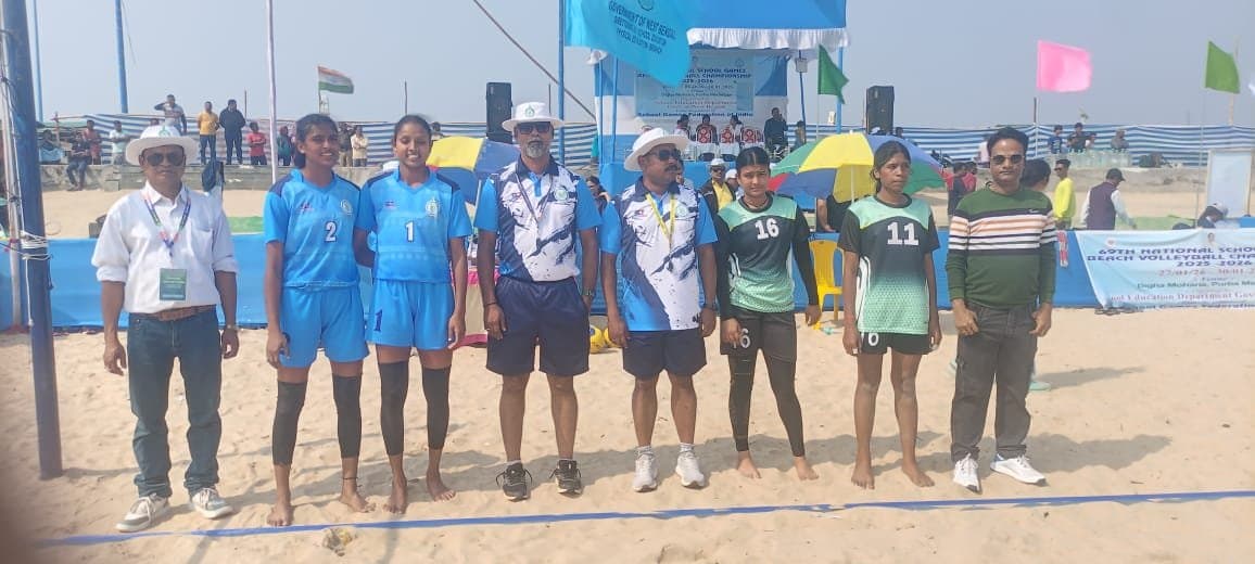 National Beach Volleyball Tournament commences at Digha - Bengal starts with a win 