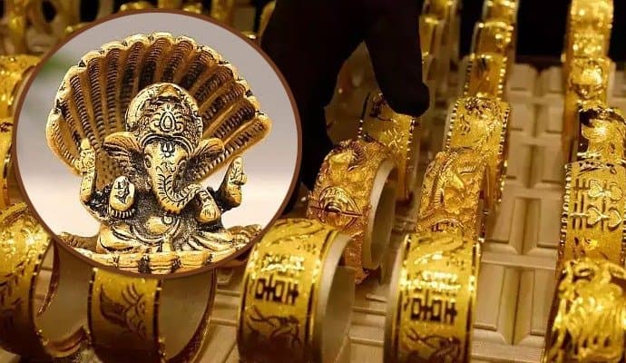 gold rate of kolkata on ganesh pujo gnr