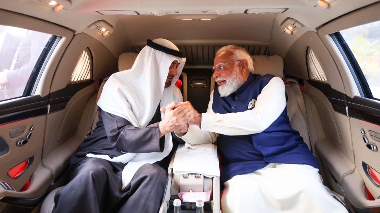 UAE president is in India for only three hours tour
