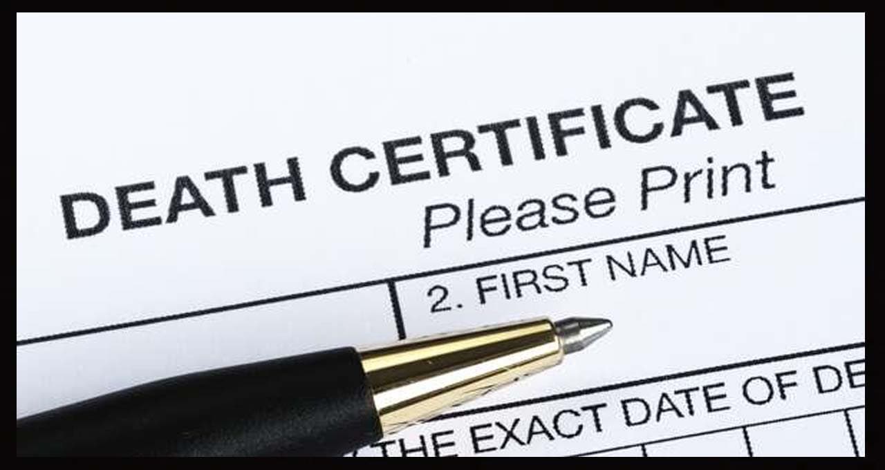 Death Certificate 

