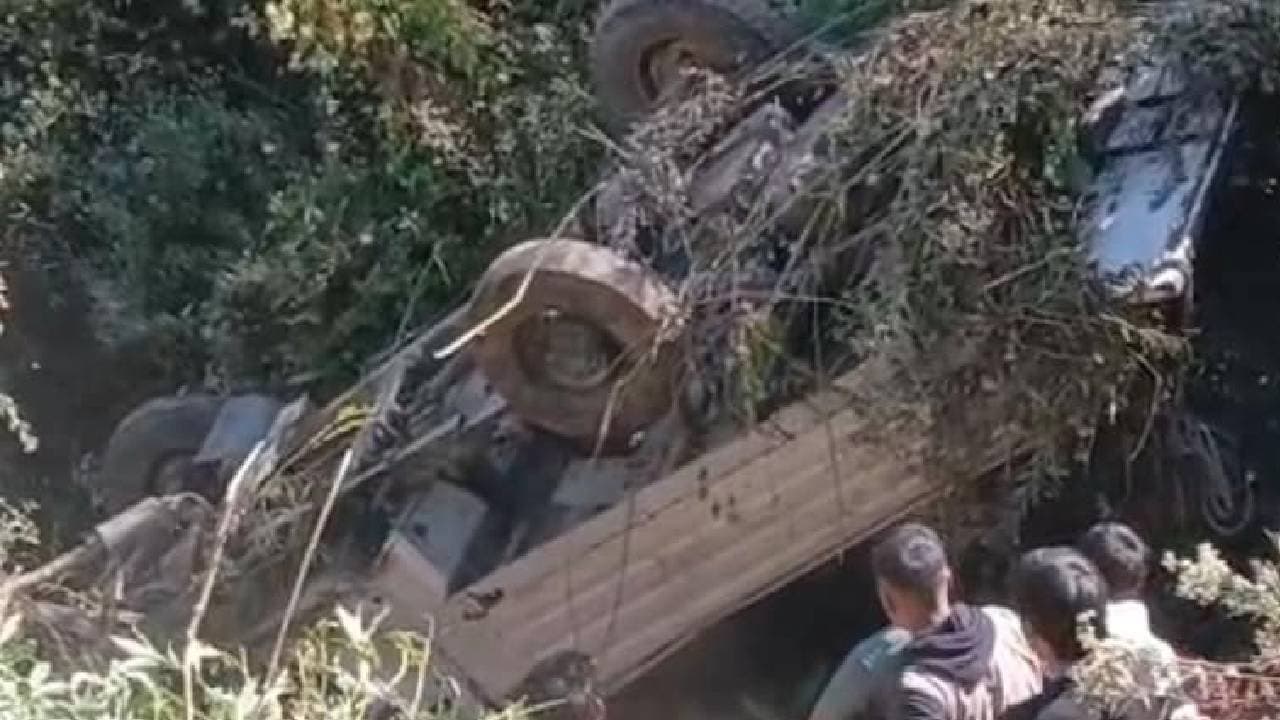 Four Killed Many Injured After Vehicle Carrying Forty Falls Into Gorge In Manipur 