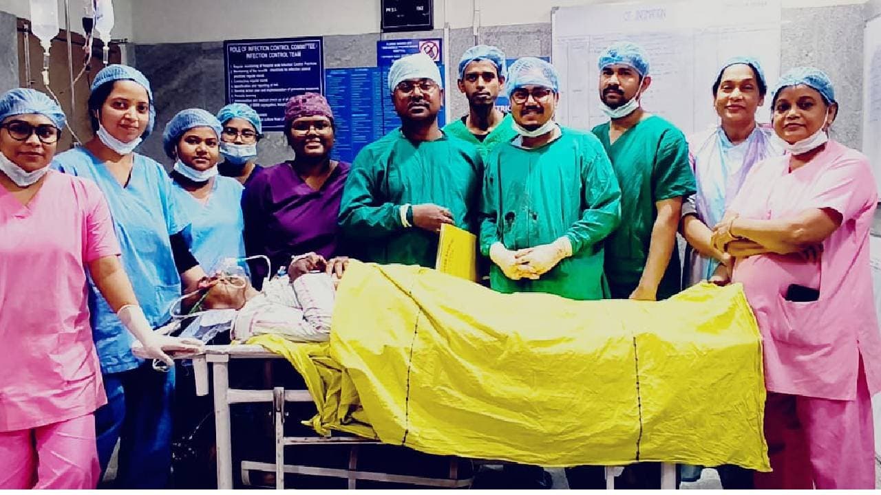 Big tumor operated at MR Bangur hospital