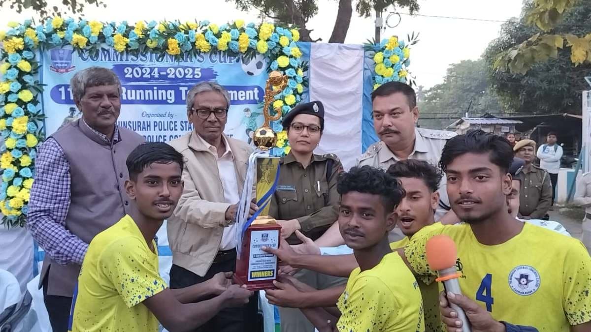 Peyarabagan fc wins the commissioners cup in hoogly gnr 