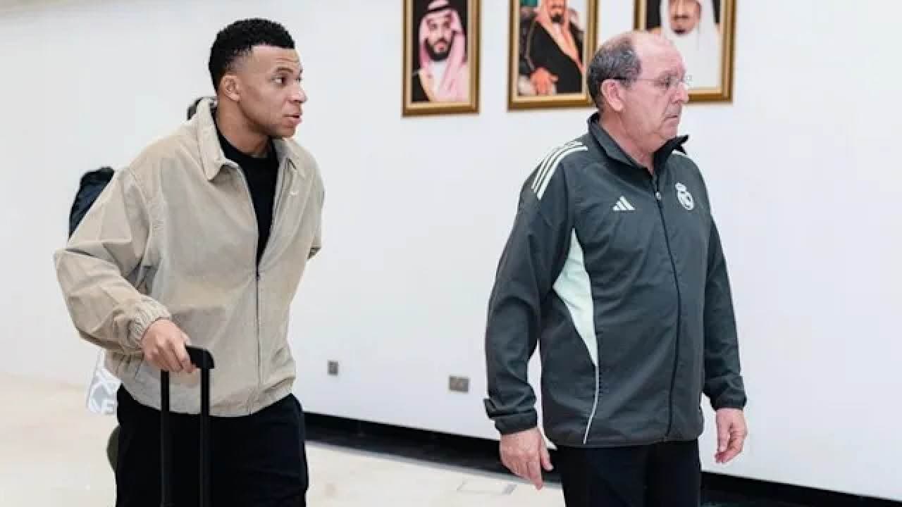 Kylian Mbappe lands in Saudi Arabia ahead of El Clasico Super Cup final vs Barcelona