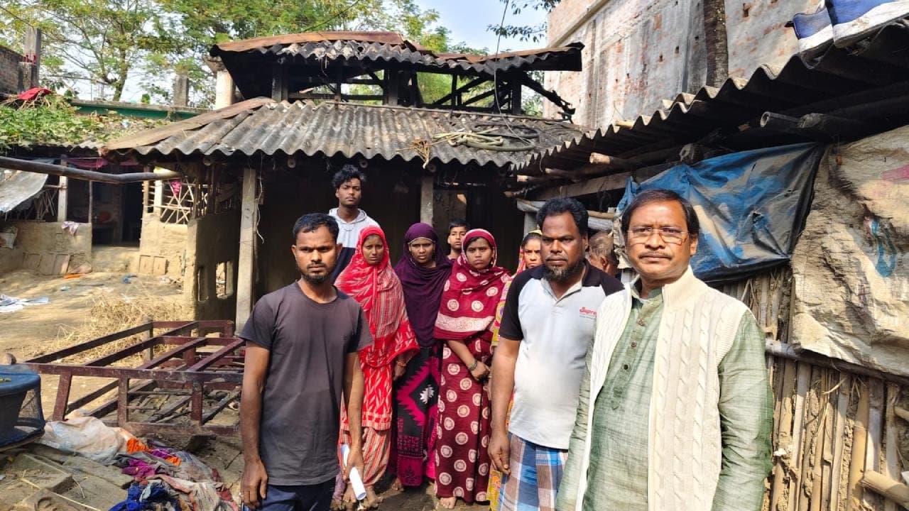Three brothers are worried to submit their documents in SIR hearing as their house burnt down due to devastating fire