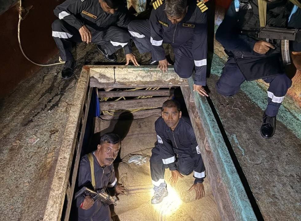 A launch involved in an illegal human trafficking ring returning to India from the Bangladeshi coast has been seized