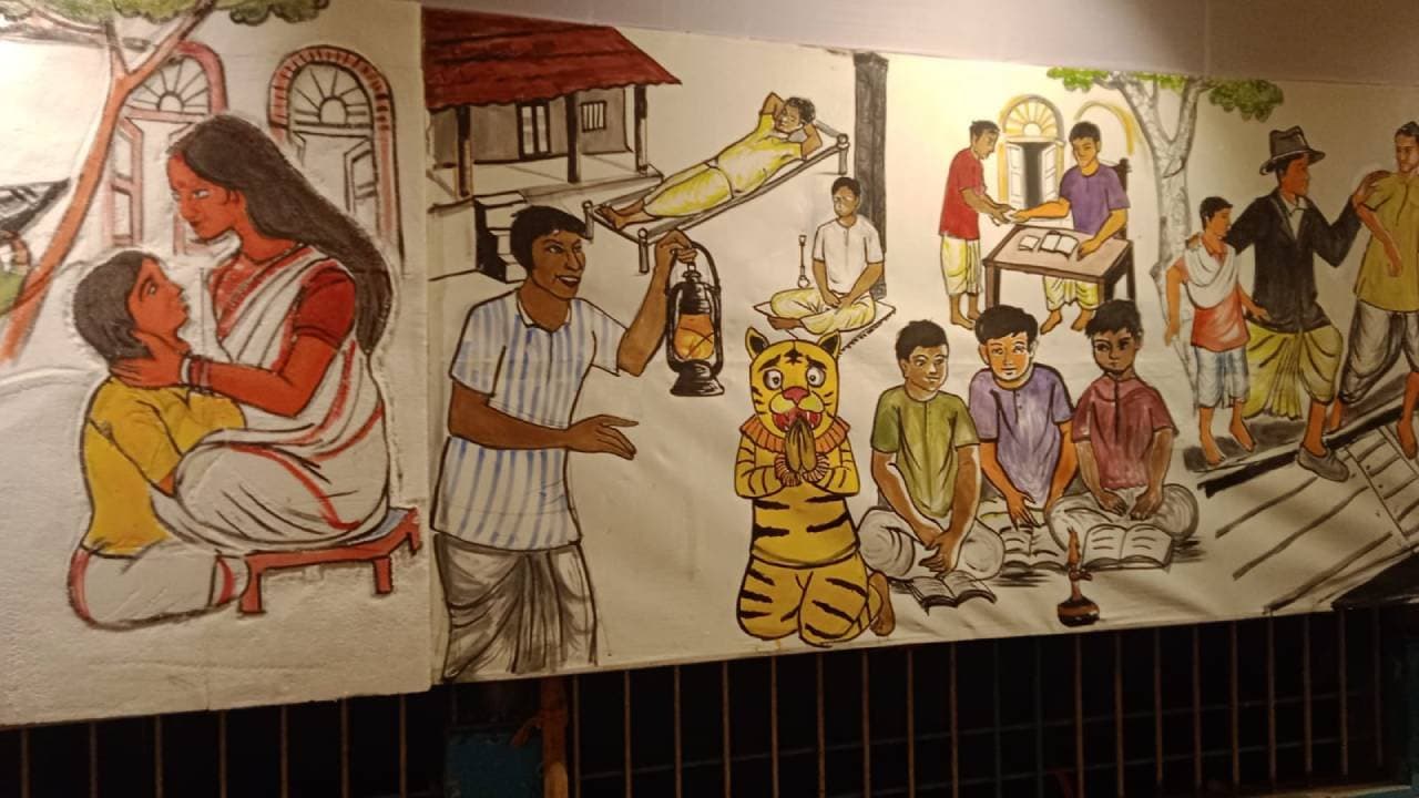 Jodhpur Park Boys School Celebrates Saraswati Puja with Sarat Chandra Chattopadhyay Theme