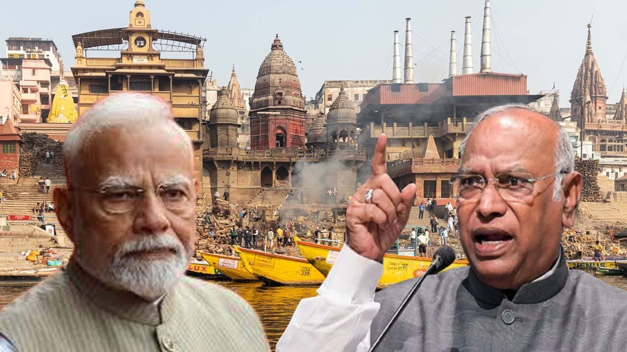 Attempting to erase history and put up his own nameplate Kharge targets Modi amidst the controversy surrounding Varanasis Manikarnika Ghat