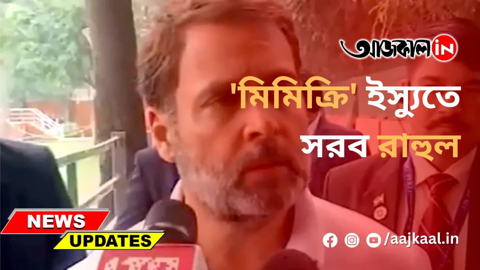 'মিমিক্রি' ইস্যুতে সরব রাহুল