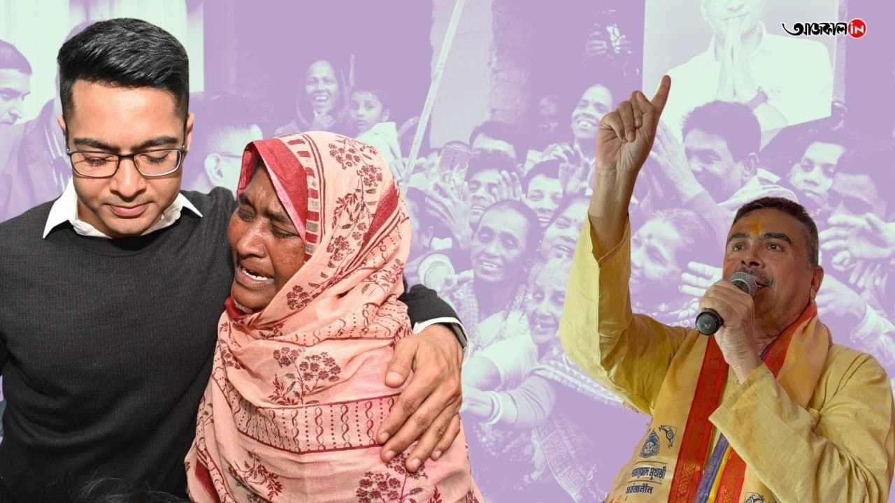 Abhishek Banerjee visits sebaashray camp at Nandigram 