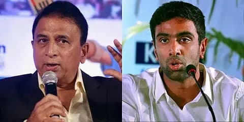 Sunil Gavaskar and Ravichandran Ashwin 