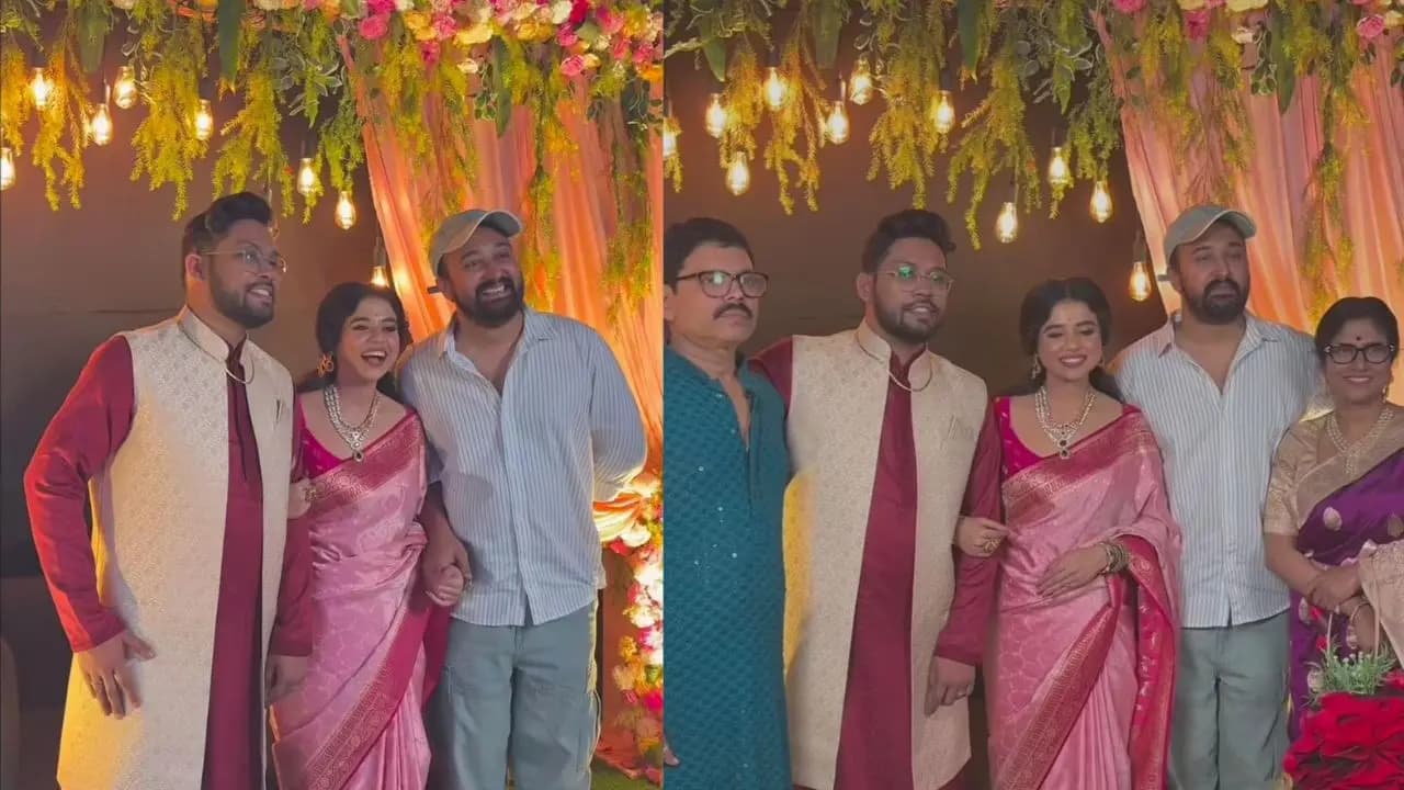 Sabyasachi Chowdhury attended Aindrila Sharma s sisters engagement 