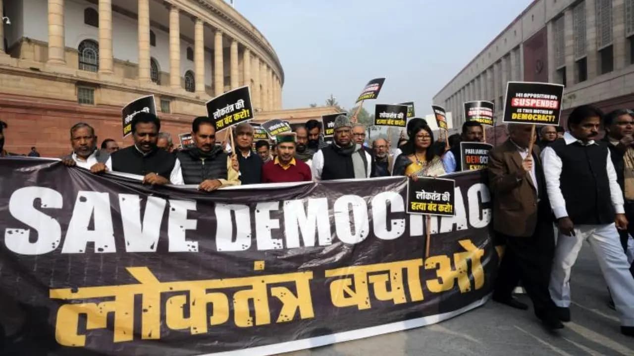 Opposition protest over MP suspension