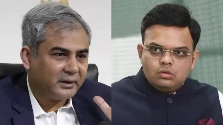 Jay Shah and Mohsin Naqvi 