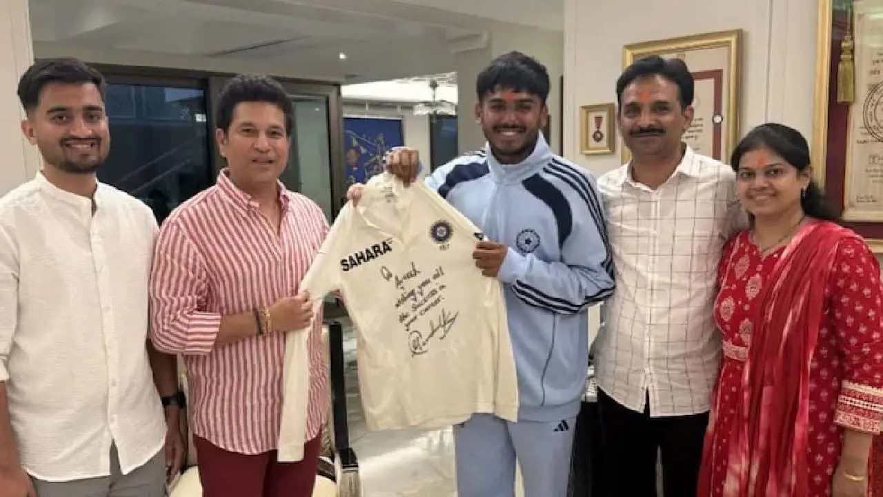 Sachin Tendulkar honours Indias U19 captain Ayush Mhatre with special gift
