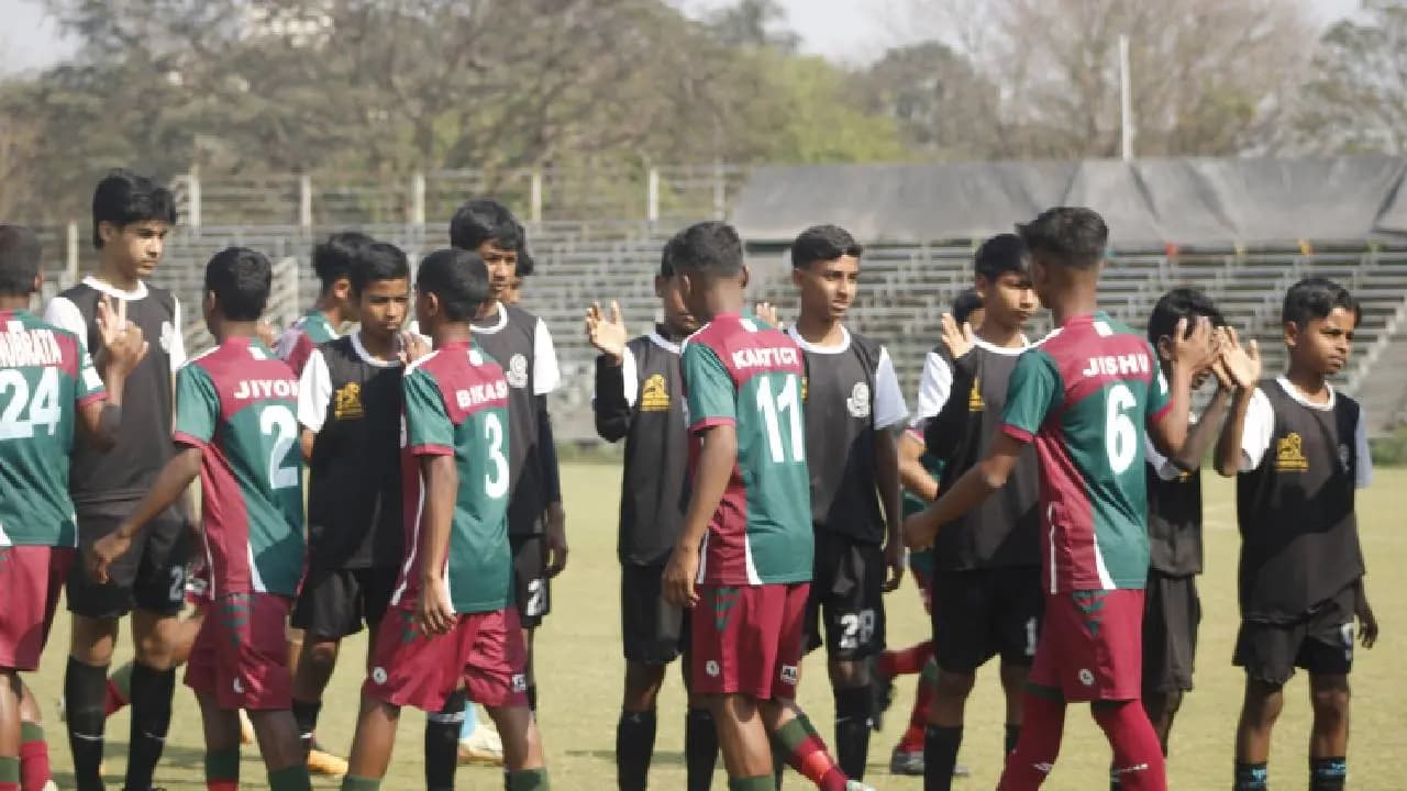 Mohunbagan u14 team beat mohammedan 