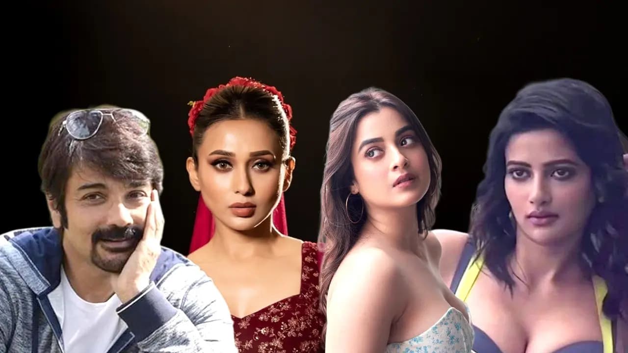 Prosenjit Chatterjee Darshana Banik Ushasi Ray wishes Mimi Chakraborty on her birthday